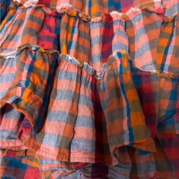 Free People Extra Tropical Plaid Maxi Dress-XS - Picture 3 of 10